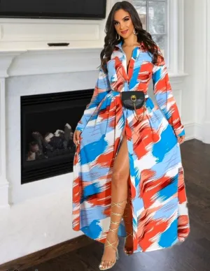 Gorgeous Lady Long Sleeve Maxi Dress
