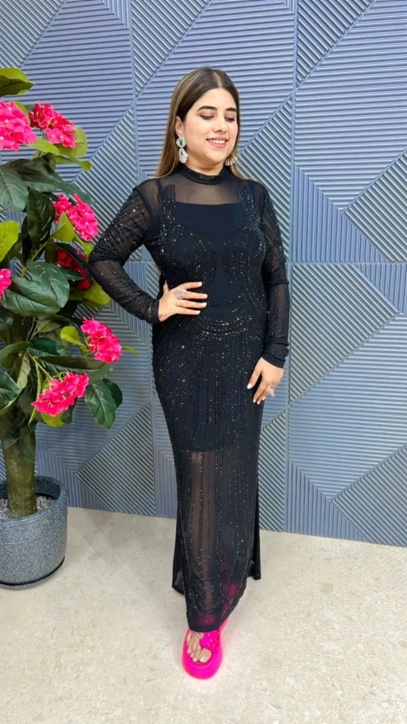 Gorgeous Swarovski Dress with Lining GGR503