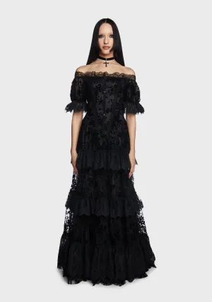 Goth Gorgeous Print Dress