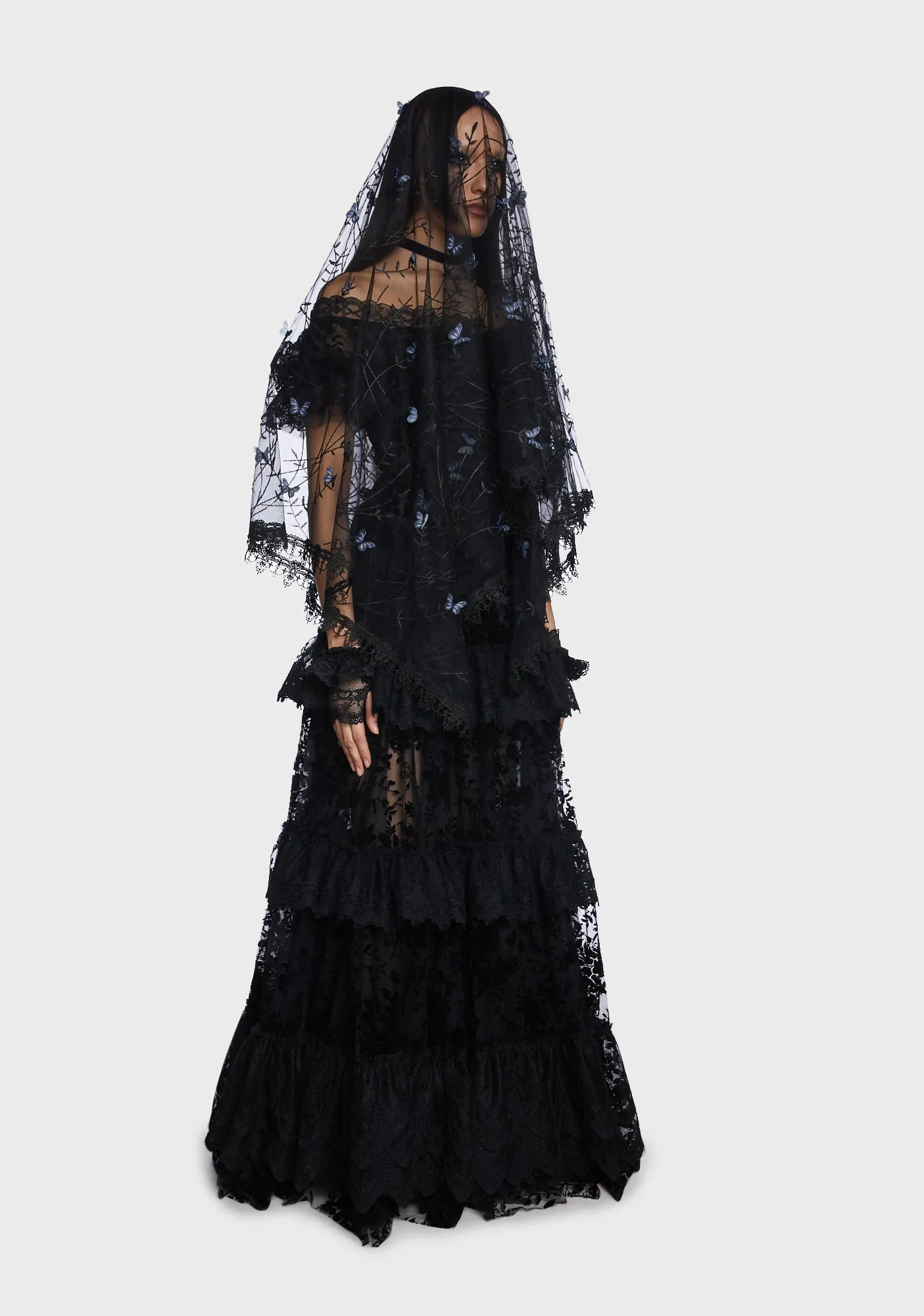 Goth Gorgeous Print Dress