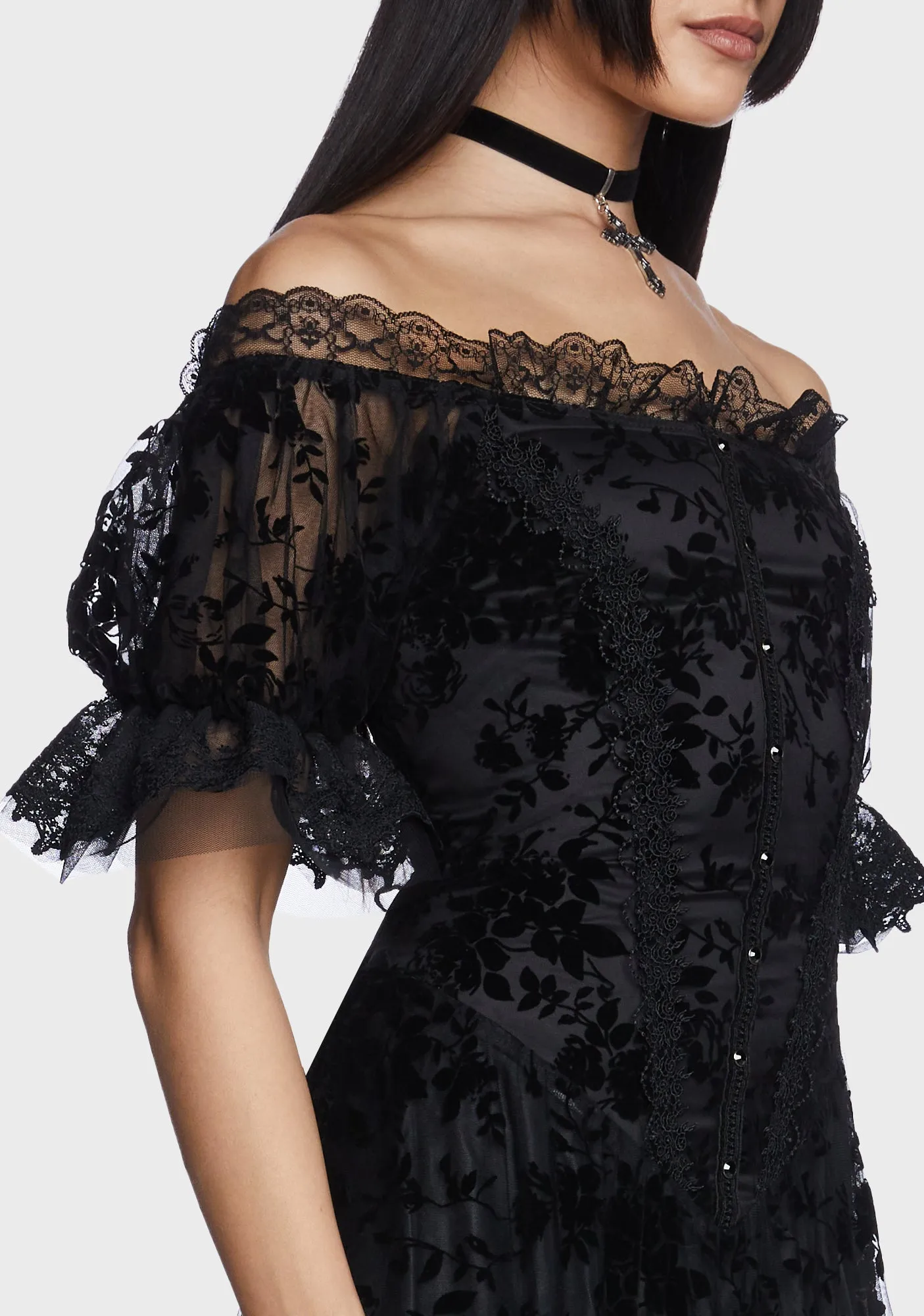 Goth Gorgeous Print Dress