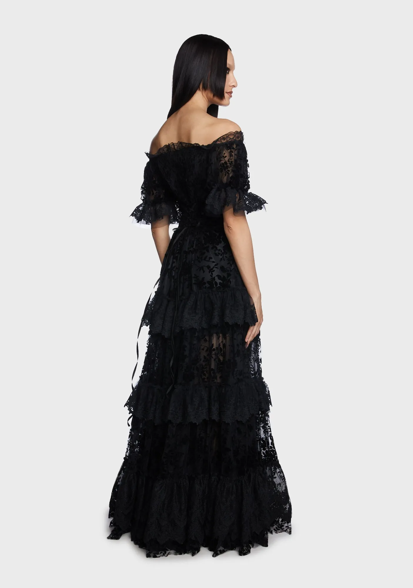 Goth Gorgeous Print Dress