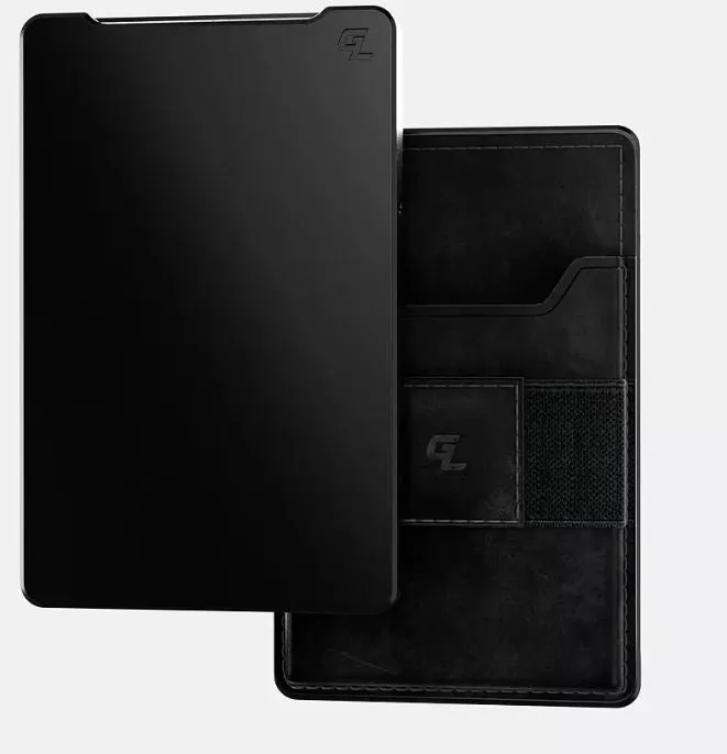 Groove Life Midnight Black Leather Attachment Wallet