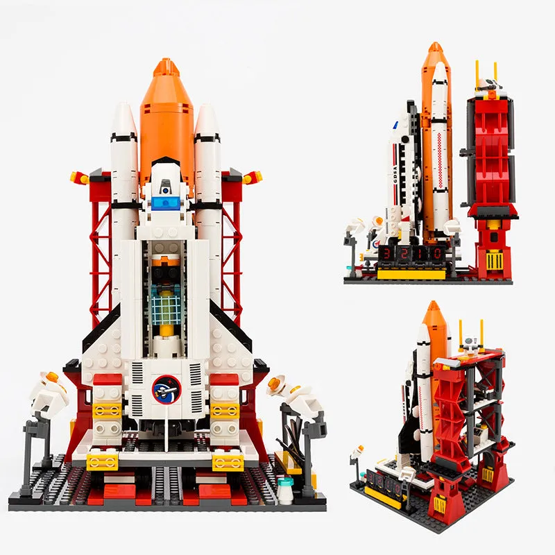 Gudi  8815& 8816 City Spaceport Space The Shuttle Launch Center 679Pcs Gudi 8815