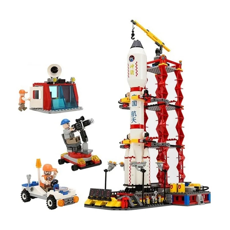 Gudi  8815& 8816 City Spaceport Space The Shuttle Launch Center 679Pcs Gudi 8815