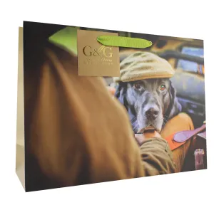 Gun & Game Dog in Car Shopper Gift Bag