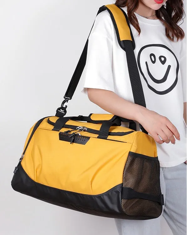 Gym Bag with Shoe Compartment and Wet Pocket