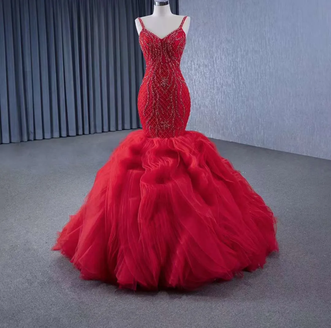 Handmade Gorgeous Mermaid Evening Gown