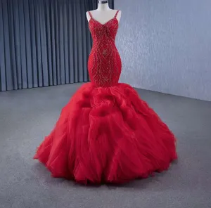 Handmade Gorgeous Mermaid Evening Gown