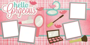Hello Gorgeous - Digital Scrapbook Pages - INSTANT DOWNLOAD