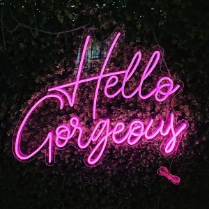 Hello Gorgeous LED Neon Sign