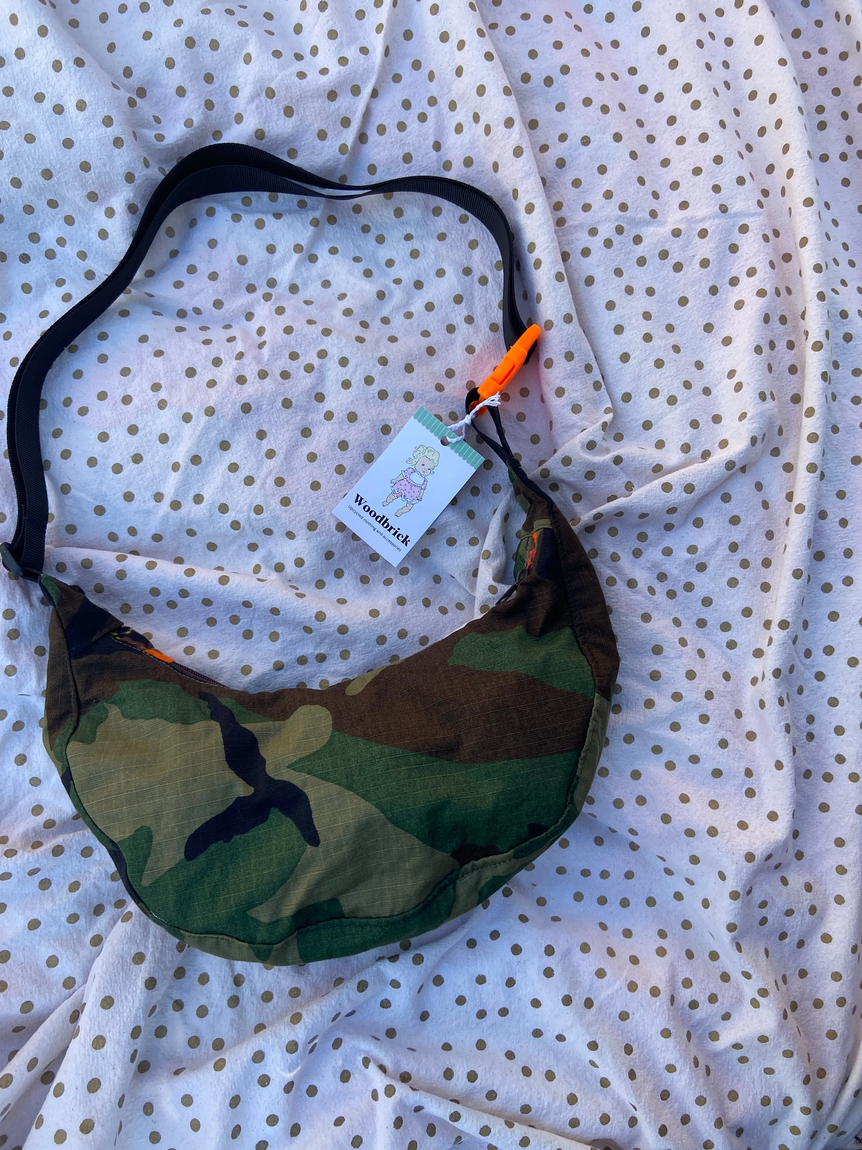 “Hidden in plain sight” miniCrescent Bag