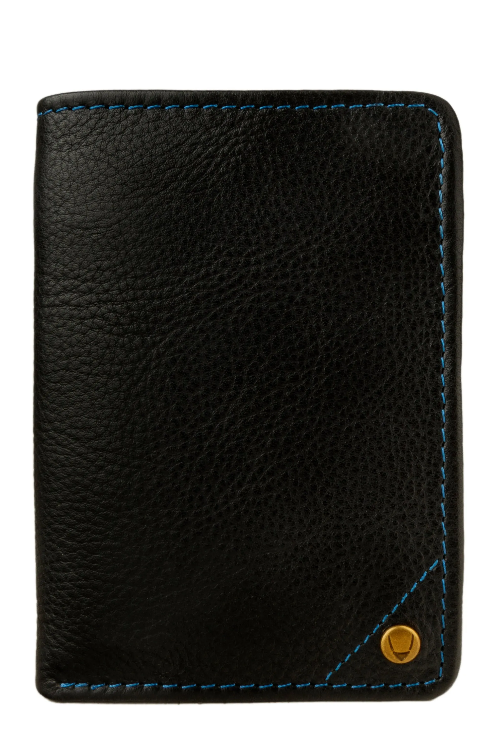 Hidesign Angle Stitch Leather Slim Trifold Wallet