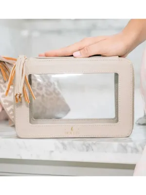 Hollis Clear Nude Toiletry Case
