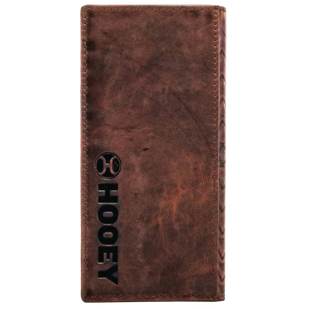 Hooey "Austin" Embossed Aztec Leather Rodeo Wallet