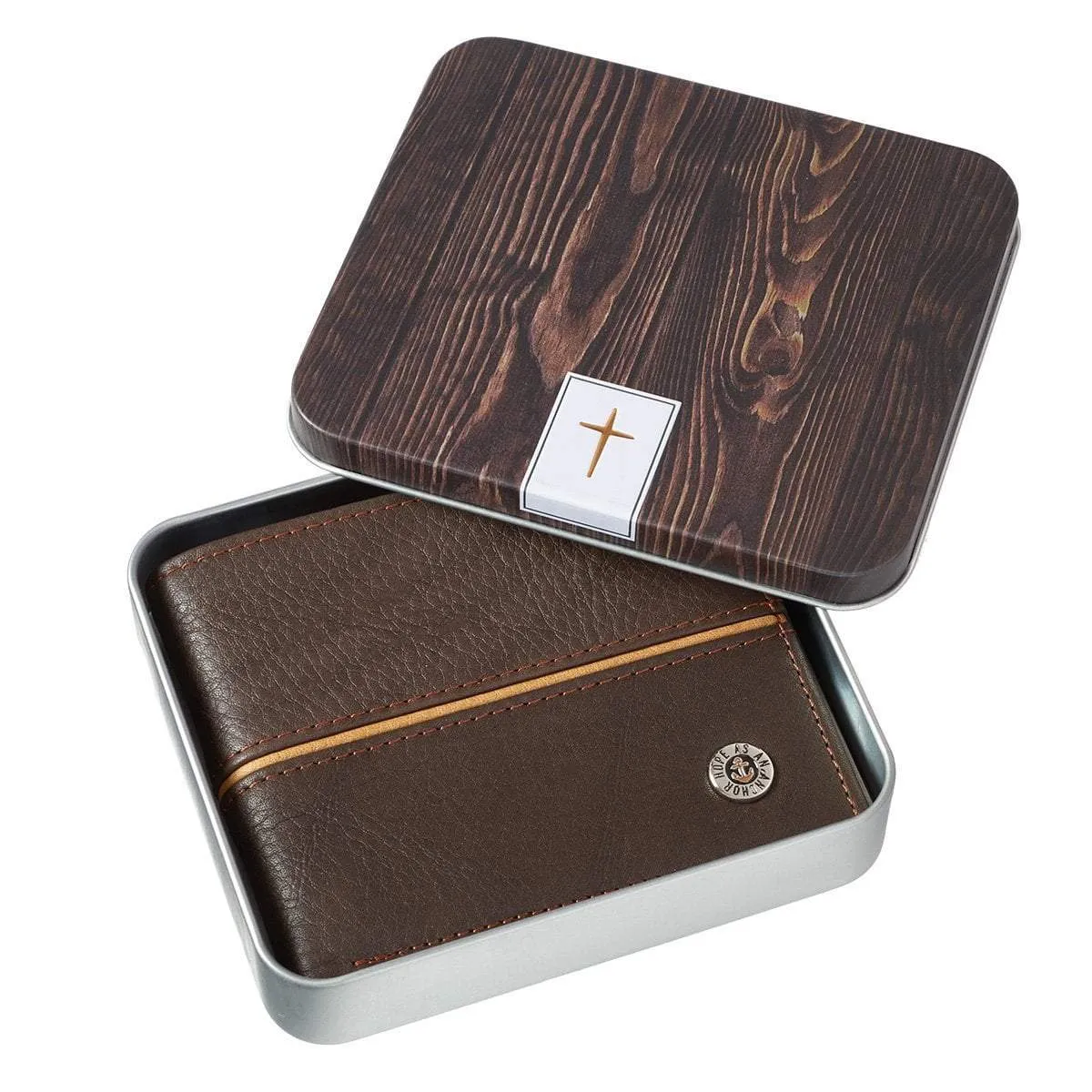 Hope as an Anchor Leather Wallet