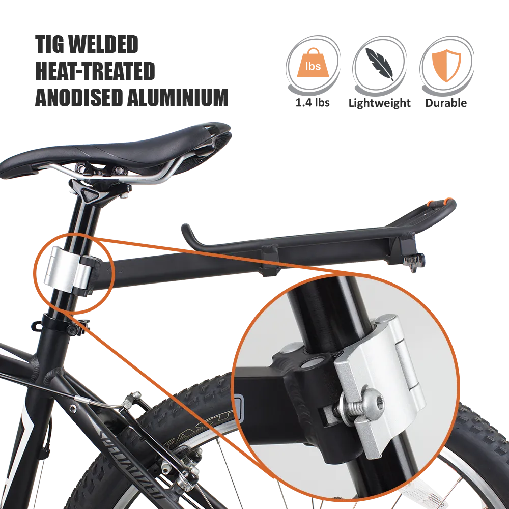 IBERA Mini Commuter Bag and Mini Rear Carrier Combo | IB-BA12-RA6