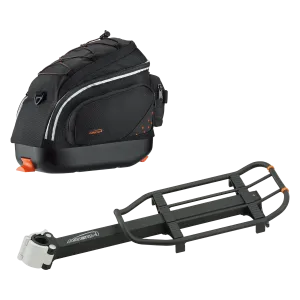IBERA Mini Commuter Bag and Mini Rear Carrier Combo | IB-BA12-RA6