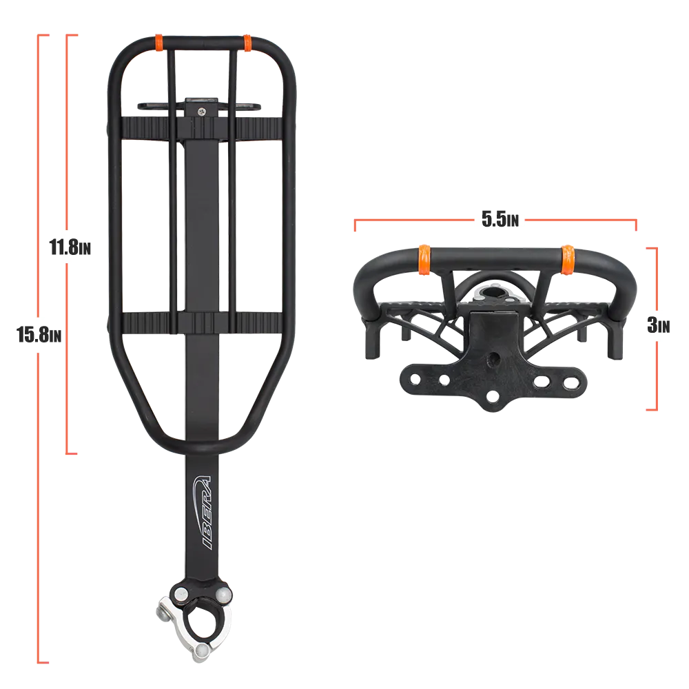 IBERA Mini Commuter Bag and Mini Rear Carrier Combo | IB-BA12-RA6