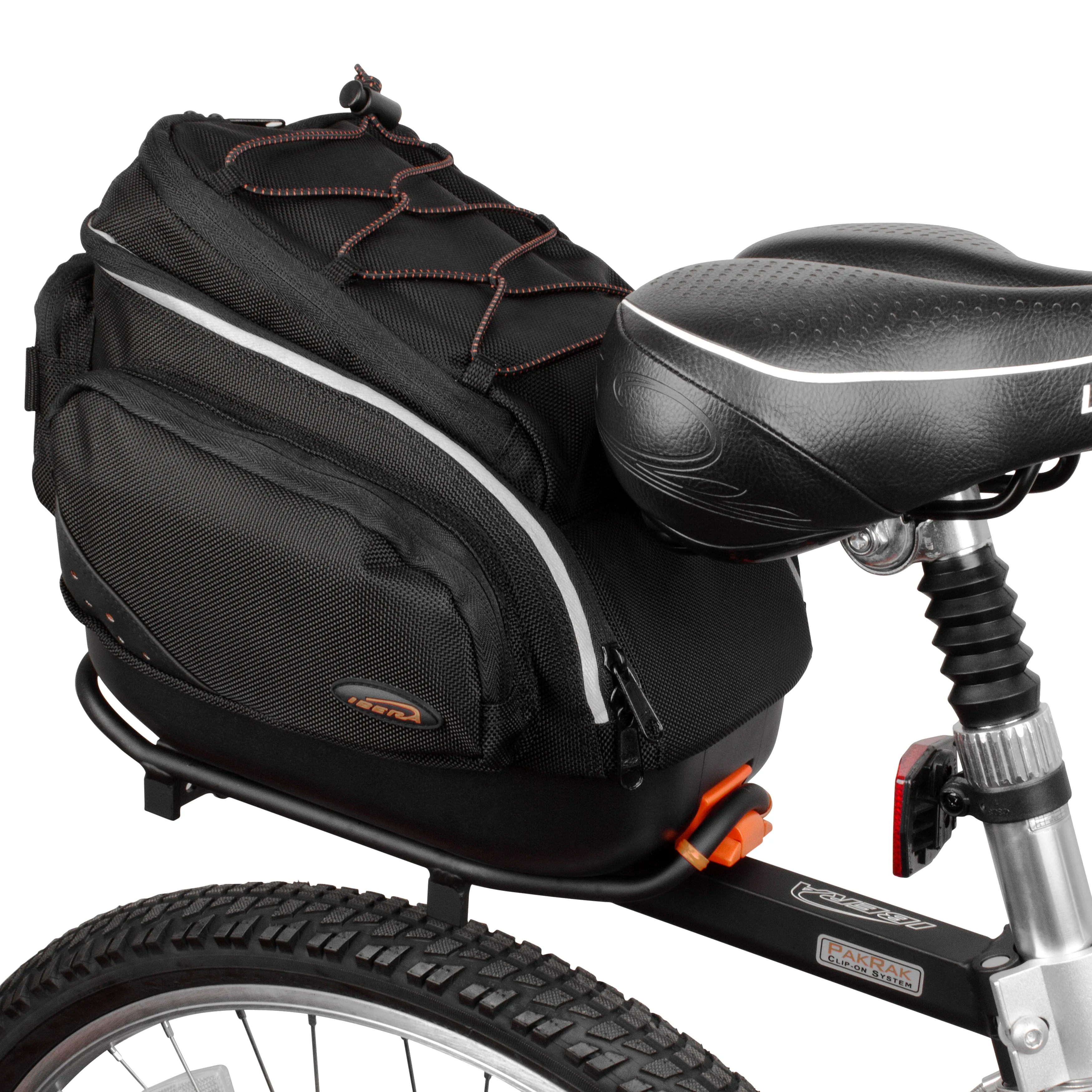 IBERA Mini Commuter Bag and Mini Rear Carrier Combo | IB-BA12-RA6