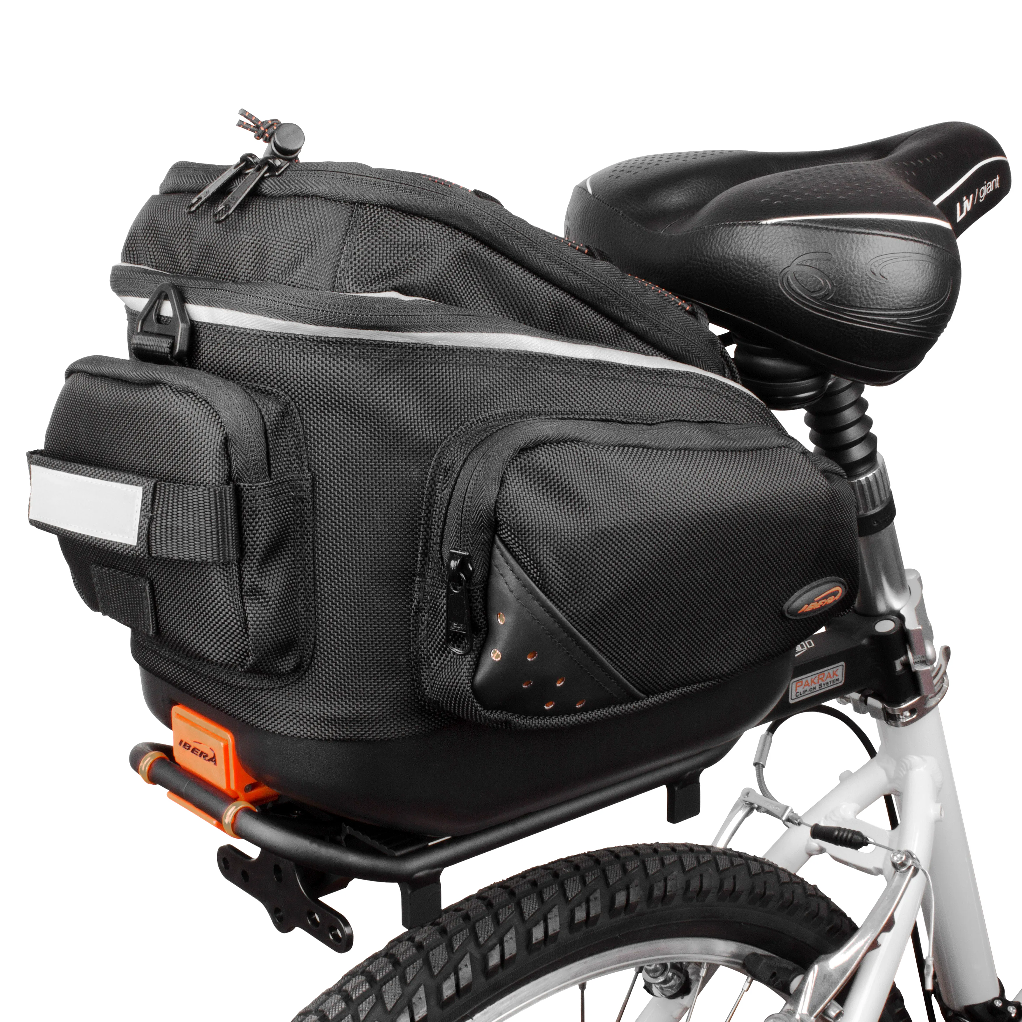 IBERA Mini Commuter Bag and Mini Rear Carrier Combo | IB-BA12-RA6