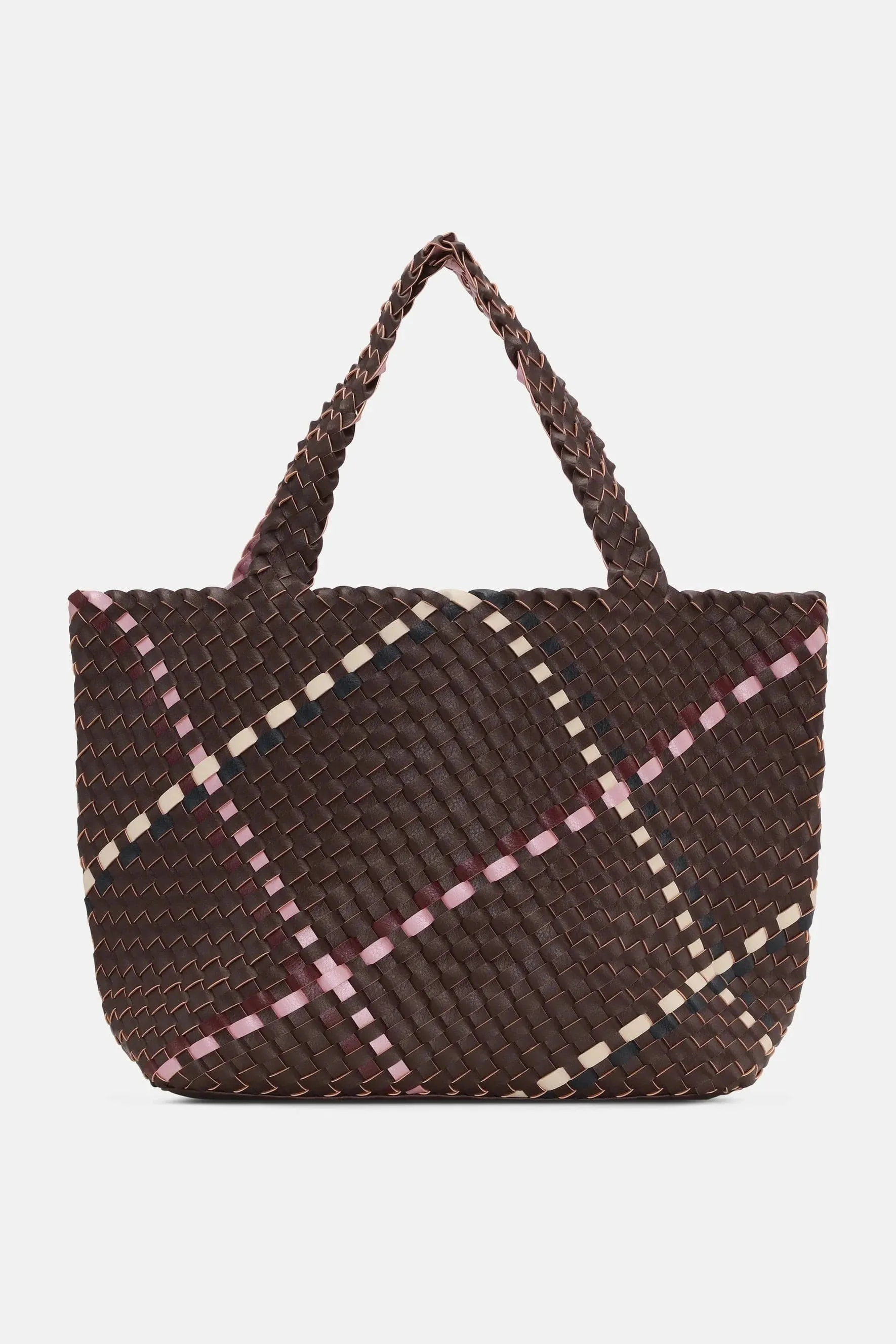 Ilse Jacobsen Reversible Tote Bag Ebony/Rosy Pink