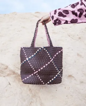 Ilse Jacobsen Reversible Tote Bag Ebony/Rosy Pink
