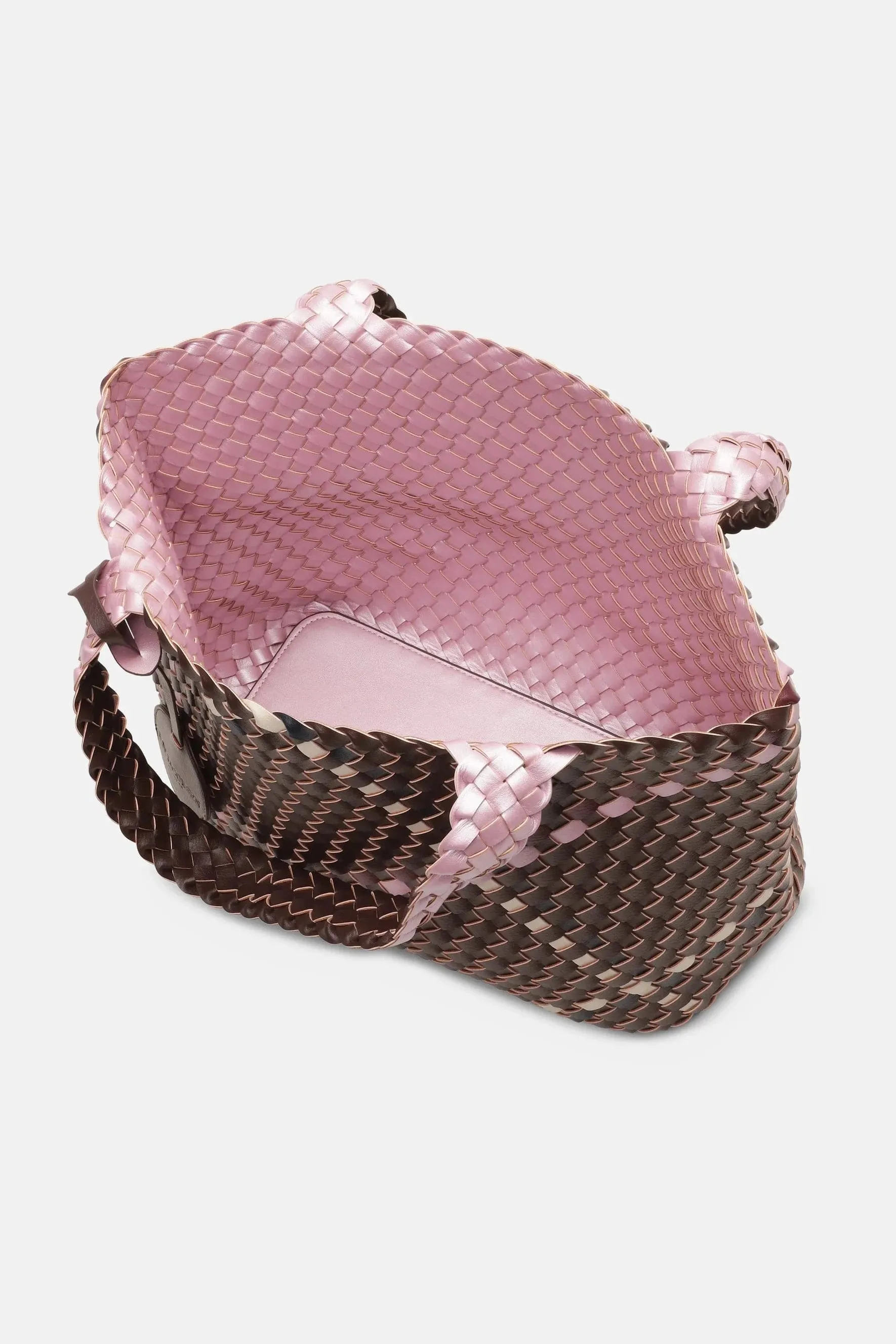 Ilse Jacobsen Reversible Tote Bag Ebony/Rosy Pink
