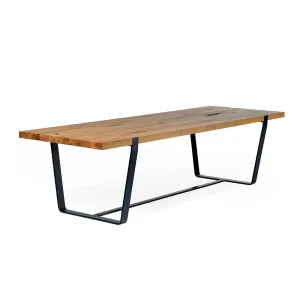 janua | bb 11 clamp dining table | oiled vintage oak 300x105cm