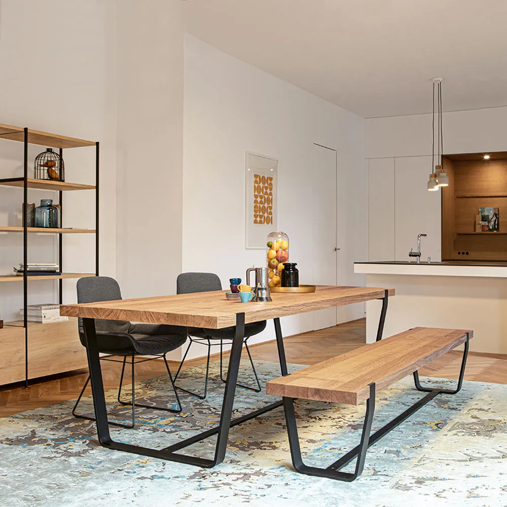 janua | bb 11 clamp dining table | oiled vintage oak 300x105cm
