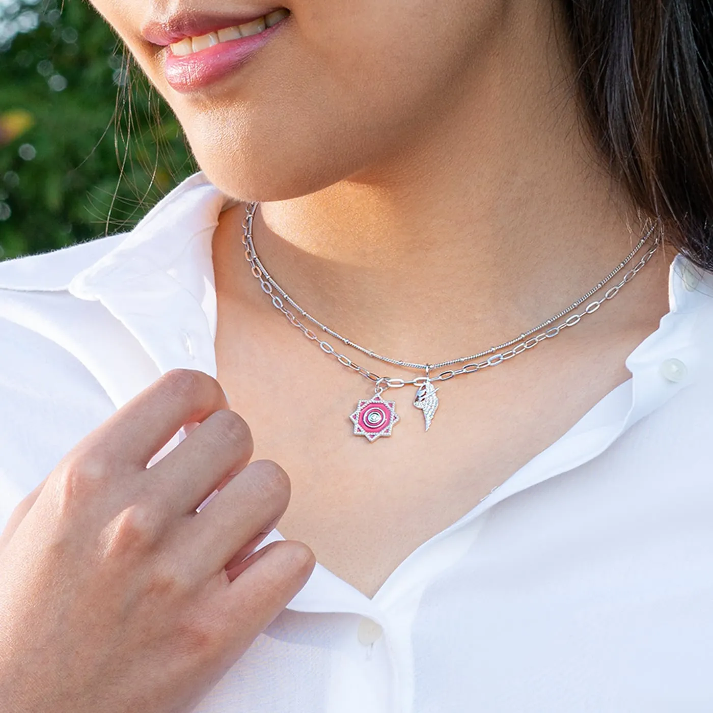 Joyous Dancer Charm - Silver