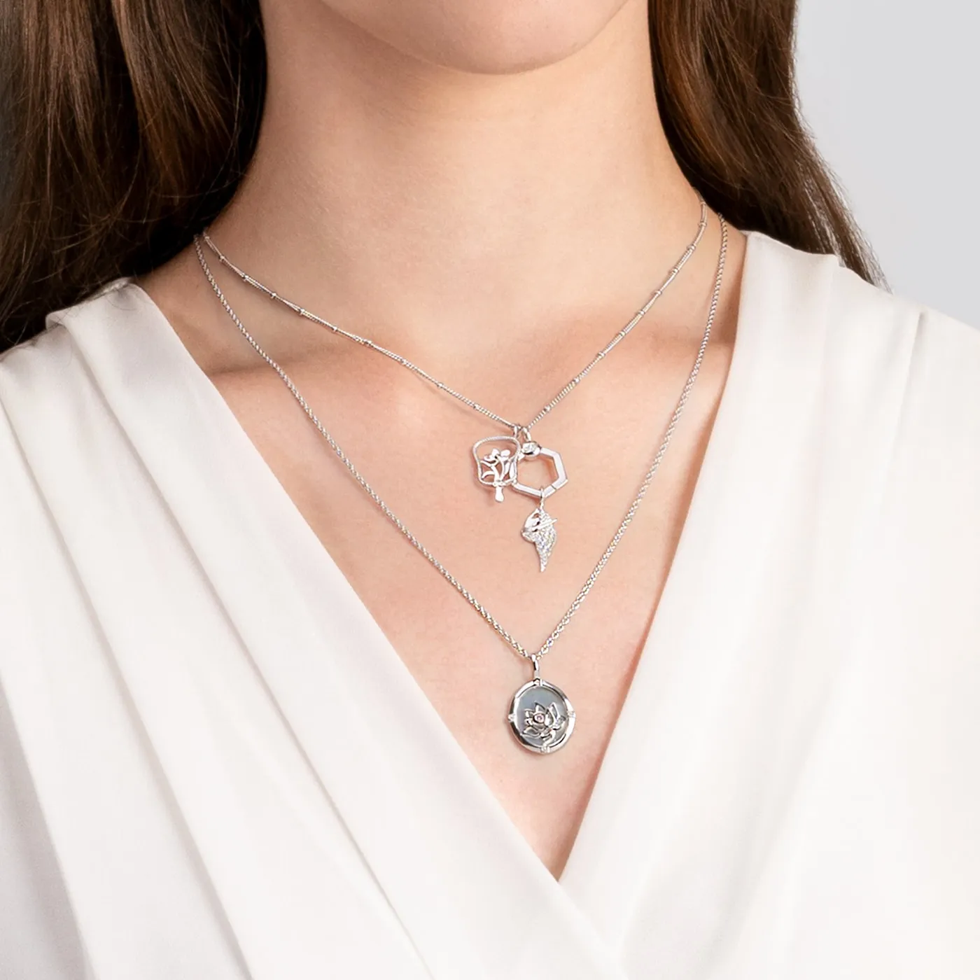Joyous Dancer Charm - Silver