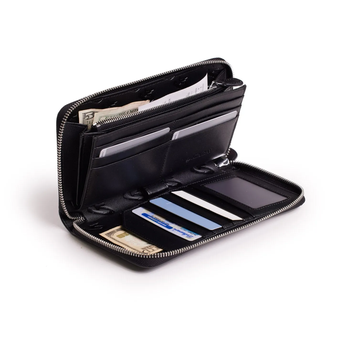 JUMBO SIGNATURE LOGO WALLET - BLACK