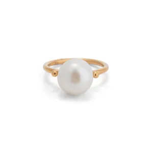 Juno Ring, Freshwater Pearl, Gold
