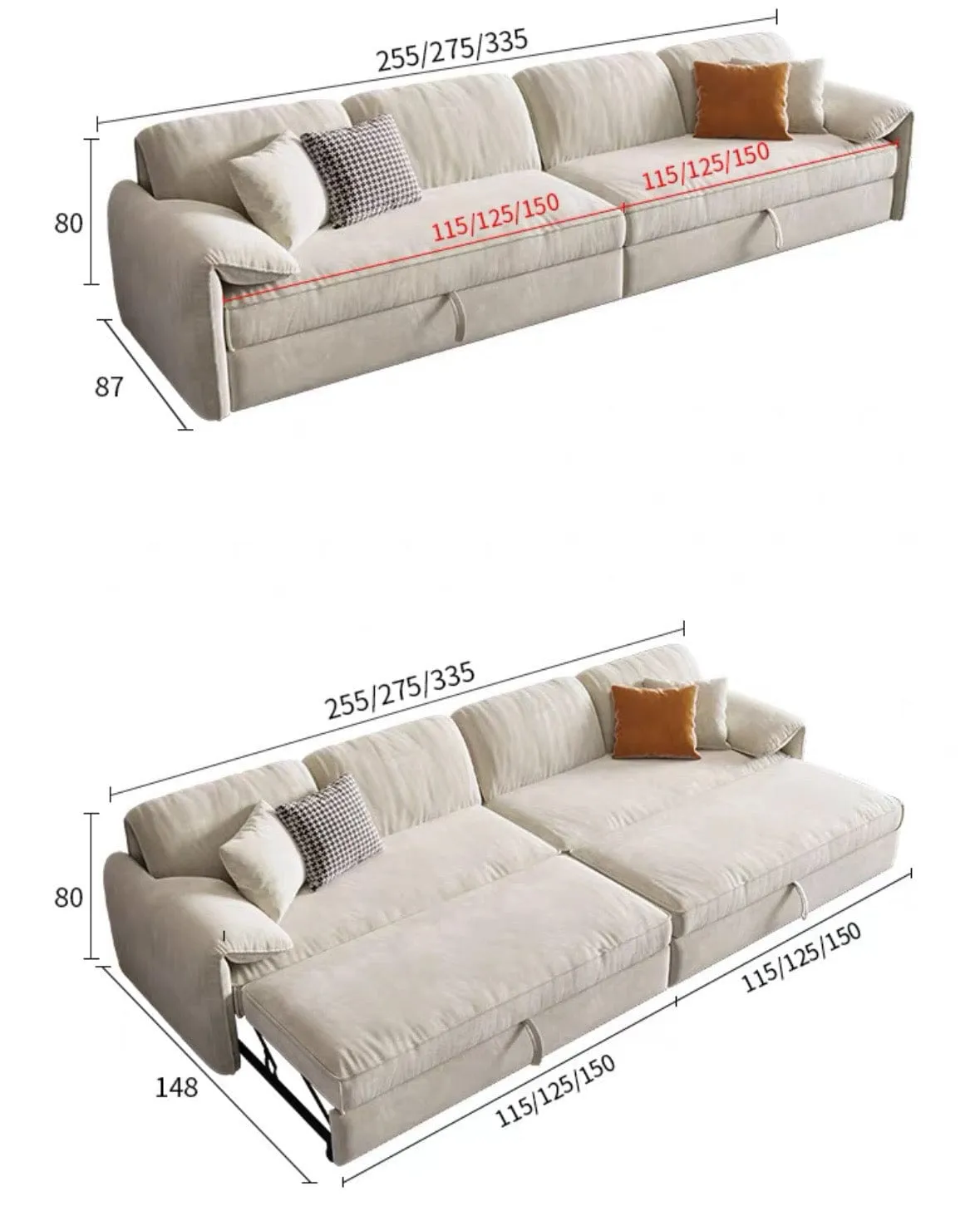 Kanita Scratch Resistant Sofa Bed