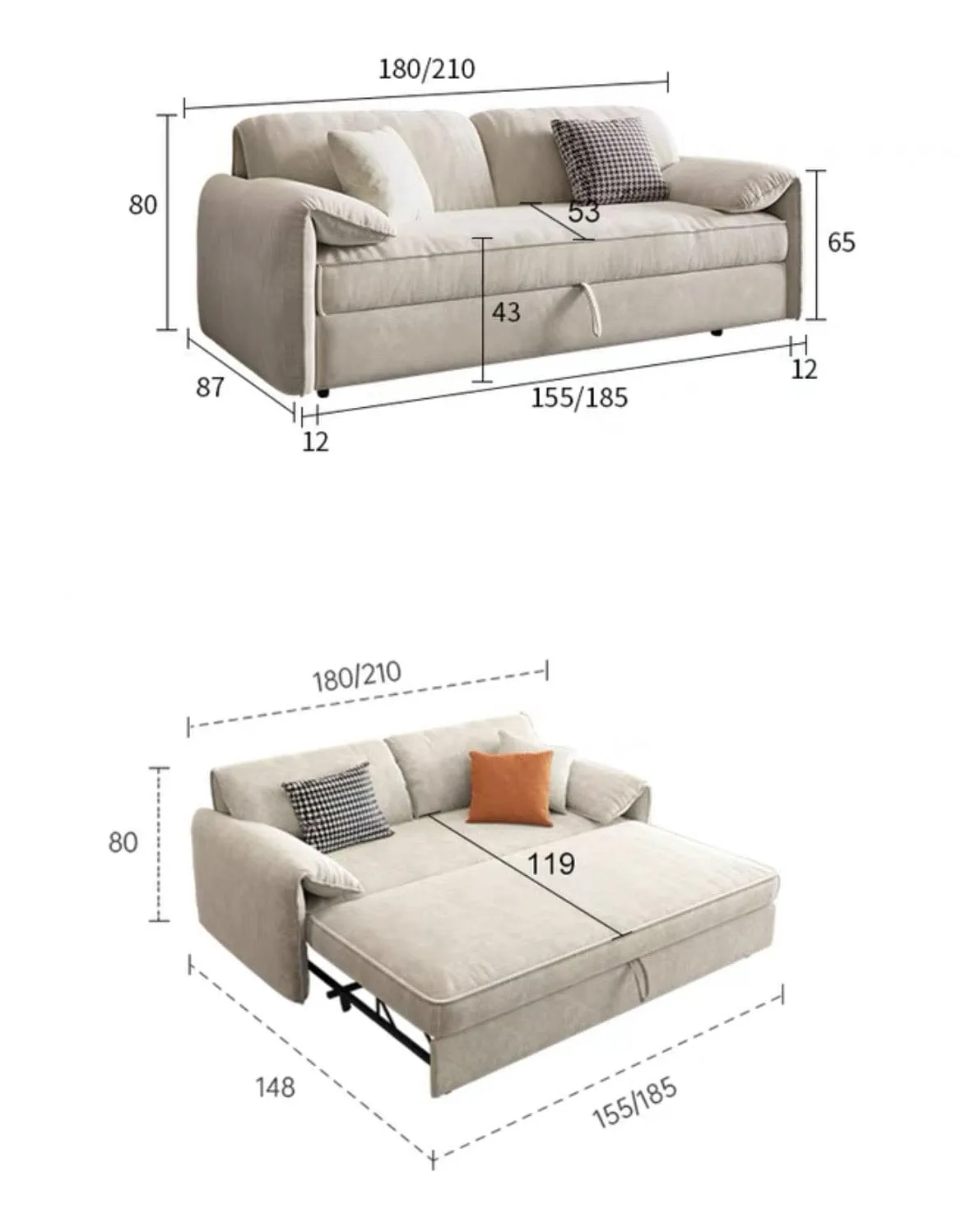 Kanita Scratch Resistant Sofa Bed