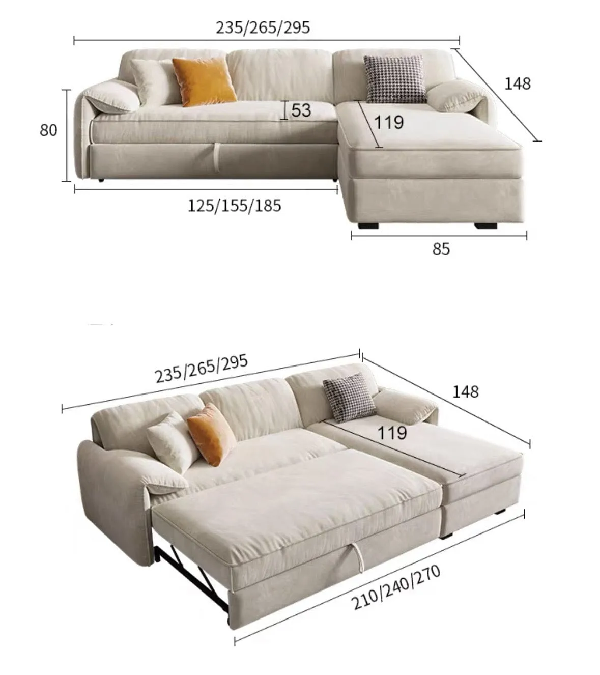 Kanita Scratch Resistant Sofa Bed