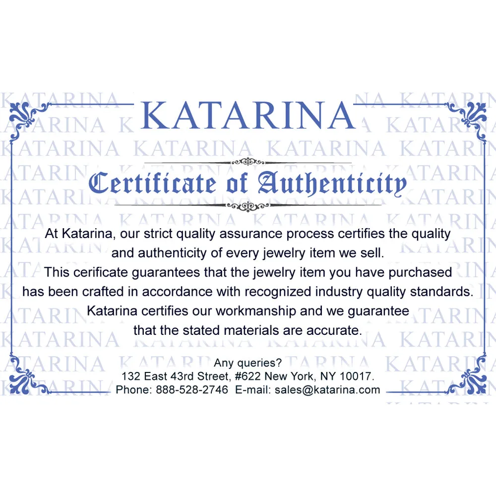 KATARINA 3/8 cttw Bypass Shank Diamond Floral Ring