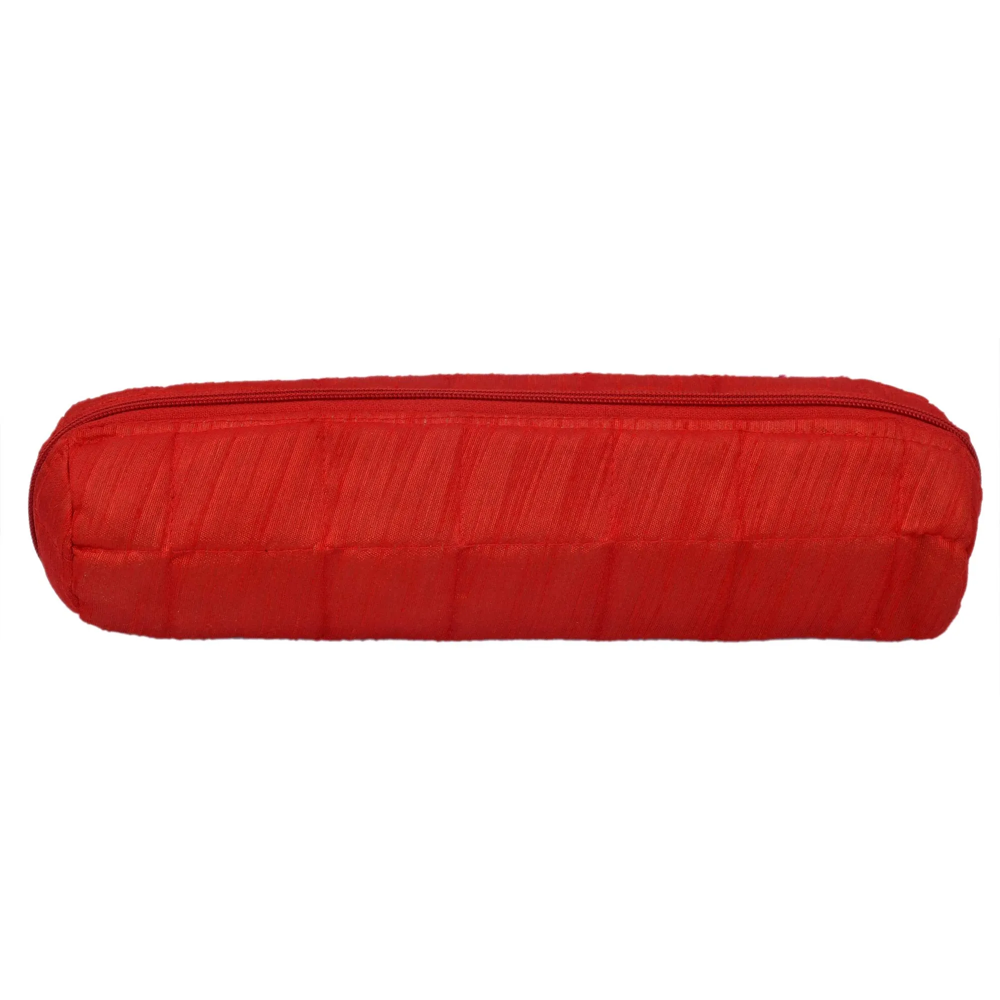 Kuber Industries 2 Pieces Watch Case,Bangle Box/Wrist Watch Holder/Watch Organizer/Bracelet Pouch Zip Top Watch Case With One Roll (Red)-KUBMART16101
