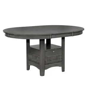 Lavon Dining Table with Storage Medium Grey