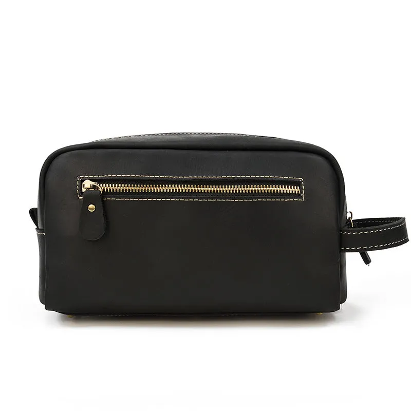 Leather Toiletry Bag Dopp Kit Shaving Case Groomsman Gift Bridesmaid Gift