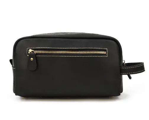 Leather Toiletry Bag Dopp Kit Shaving Case Groomsman Gift Bridesmaid Gift