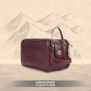 Leather Toiletry Travel Kit For Men and Women - Travel Organizer With Multiple Compartments
