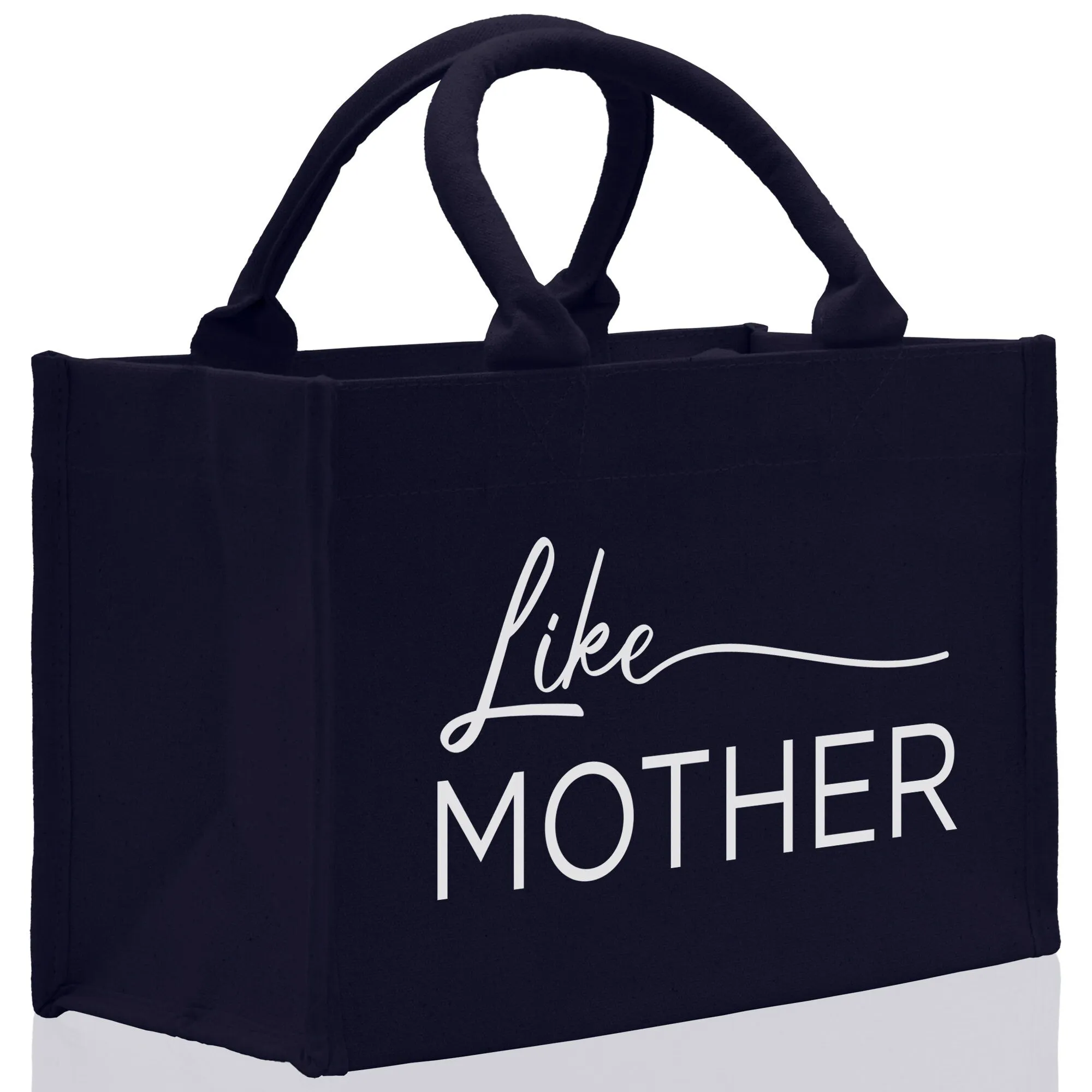 Like Mother Like Daughter Cotton Canvas Tote Bag Christmas For Mom Daughter Mather's Day Gift From Daughter Tote Bag Mom Daughter Gifts Bag