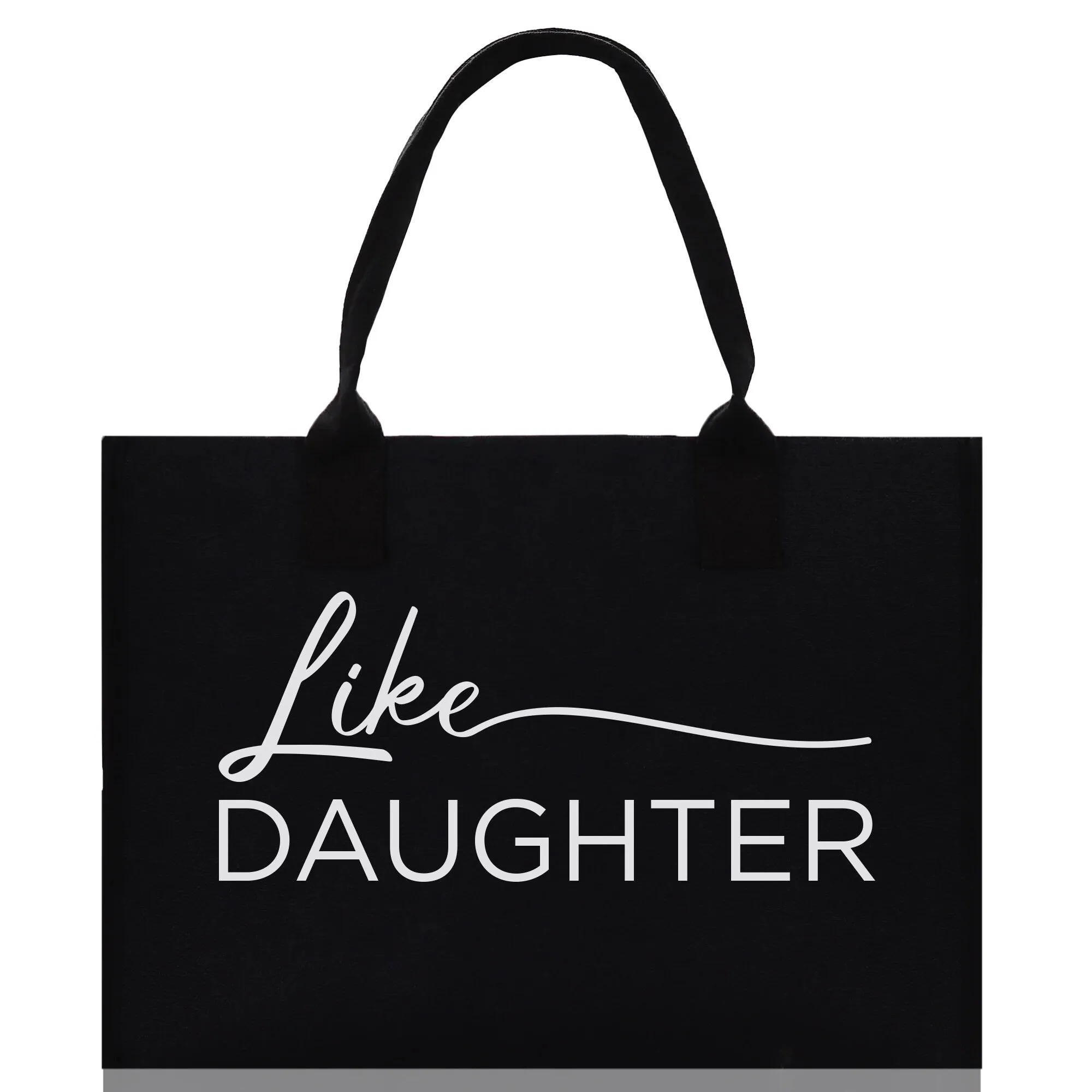 Like Mother Like Daughter Cotton Canvas Tote Bag Christmas For Mom Daughter Mather's Day Gift From Daughter Tote Bag Mom Daughter Gifts Bag