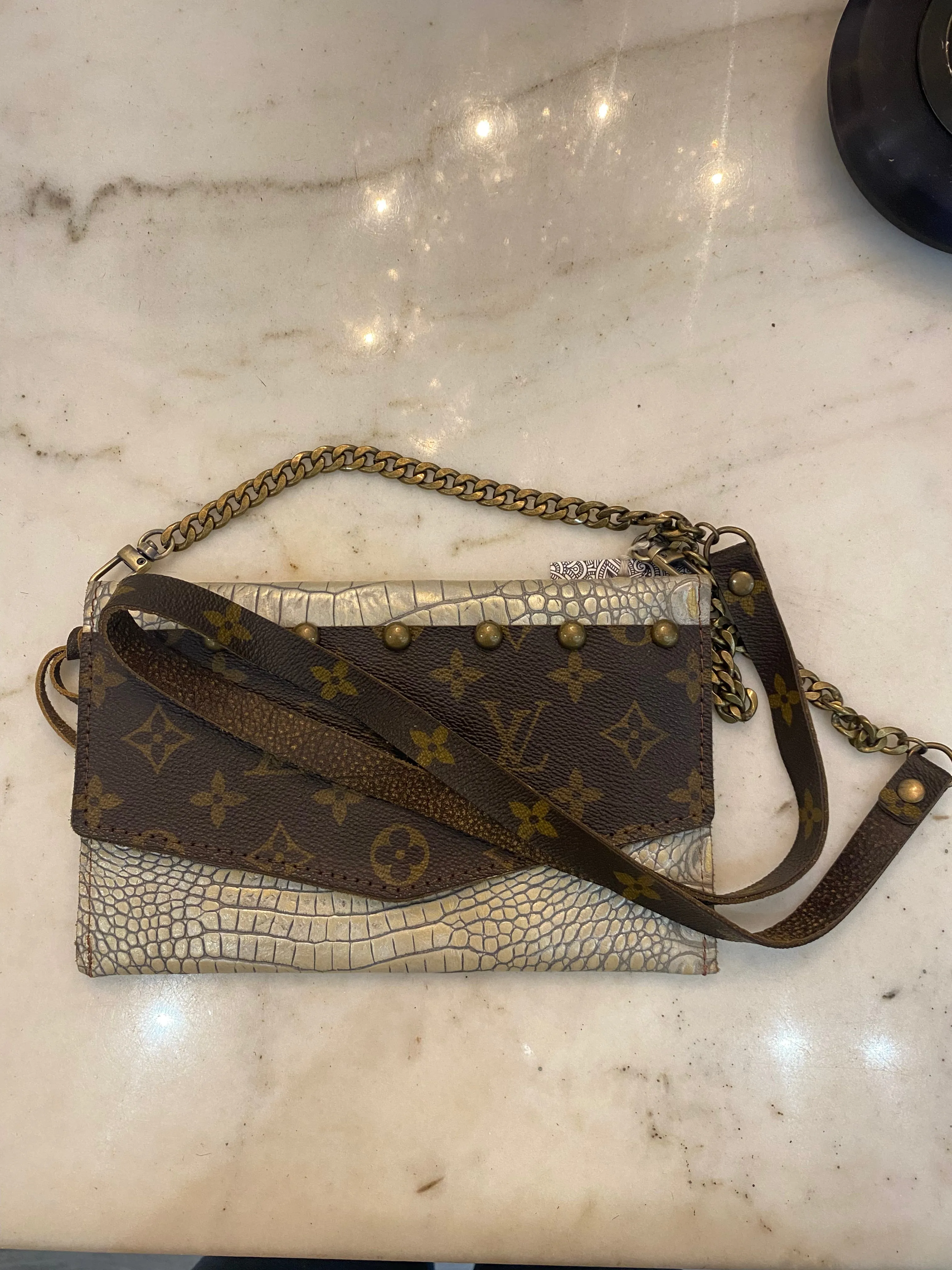 Luciana Croc Upcycled Bag