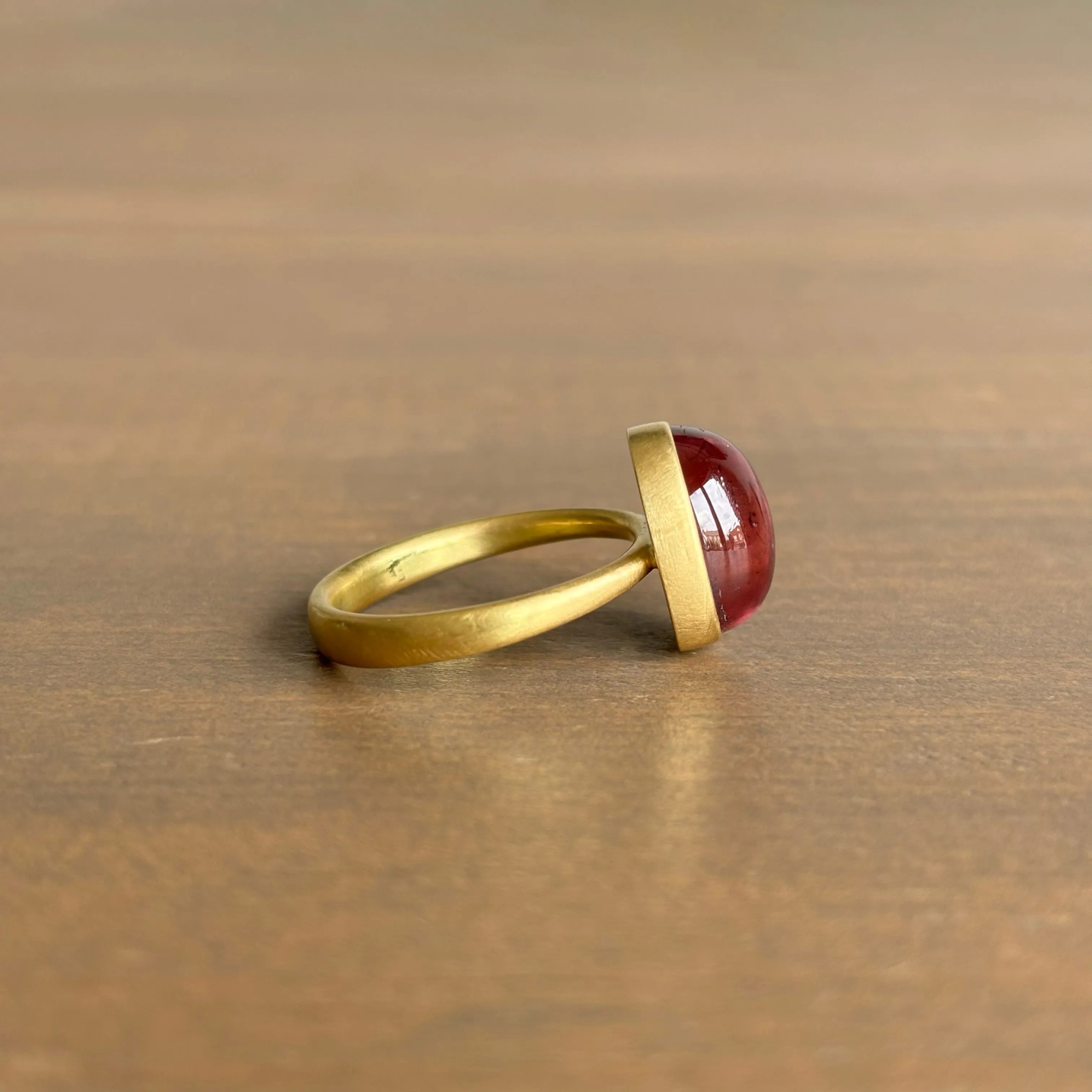 Mauve Tourmaline Oval Ring
