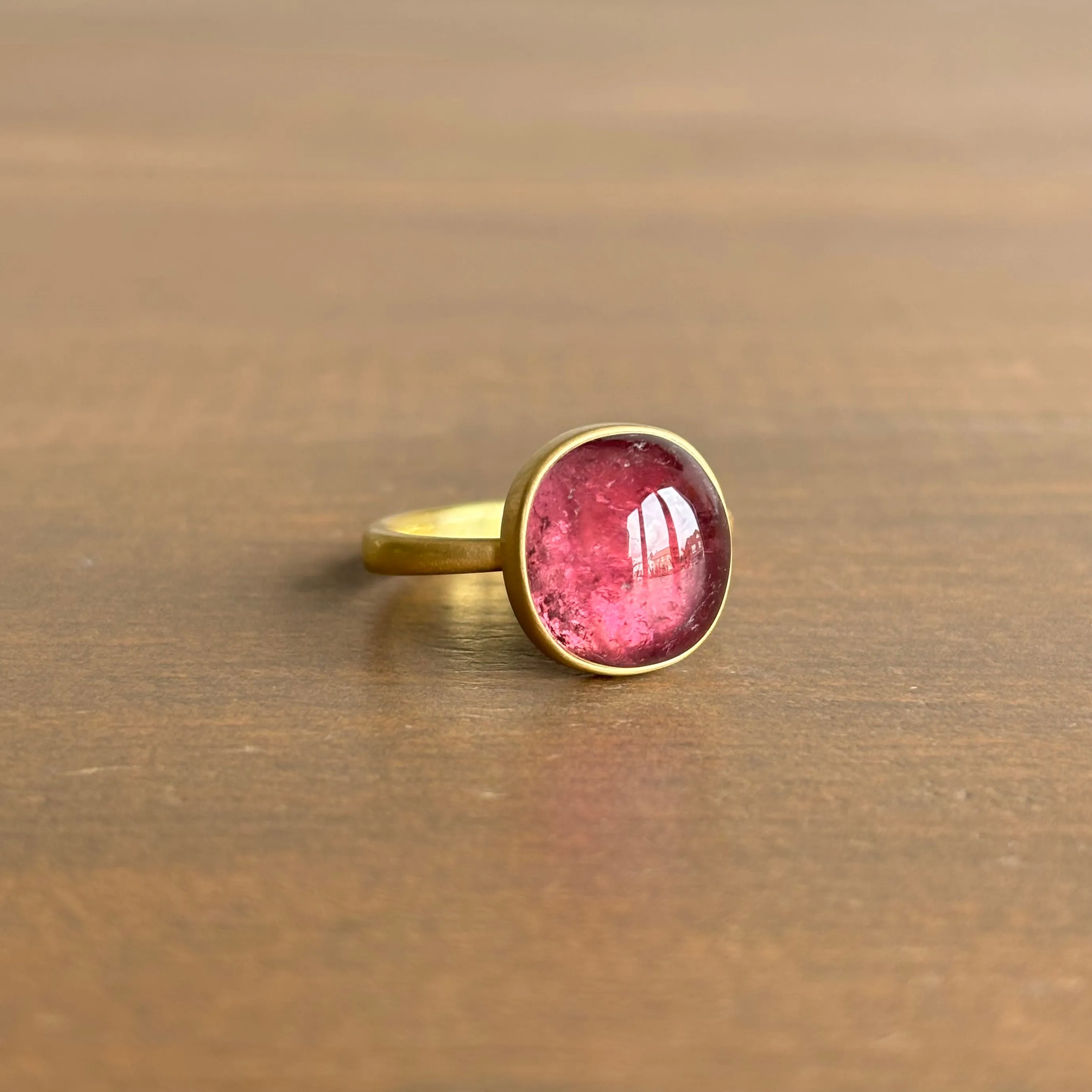 Mauve Tourmaline Oval Ring