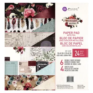 Midnight Garden 12" x 12" Paper Pad
