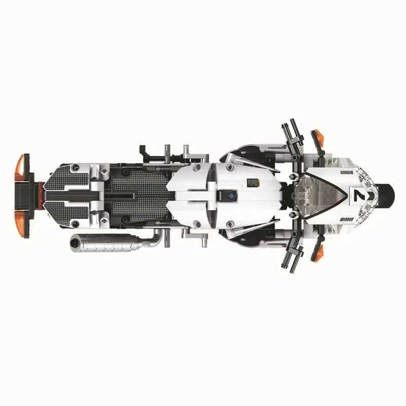 MOC Tech V4 Racing Motorcycle Bricks Toy 7047